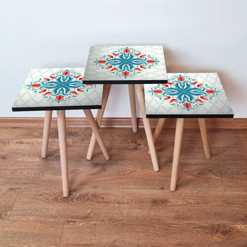 Hanah home Set 3 stočića 3Shp143 Multicolor Cene