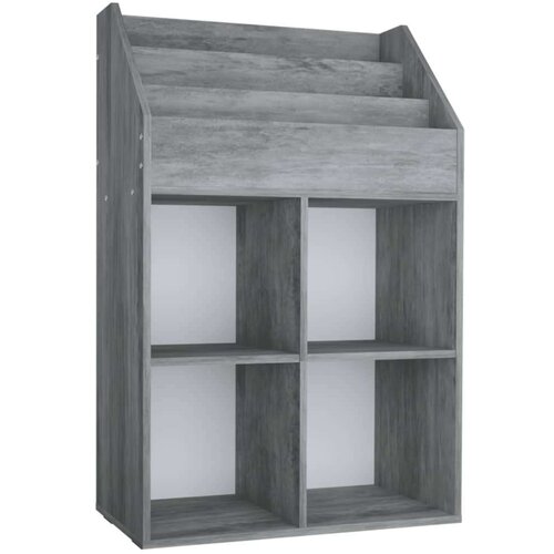 VidaXL stalak za dječje časopise boja betona 71x 30x114 cm od iverice Slike