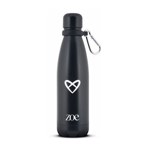 Zoe Heart Logo Stainless Steel Bottle boca za vodu od nehrđajućeg čelika boja Black 500 ml Cijene