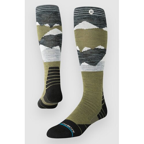 Stance Lonely Peaks Funkcijske nogavice teal / olive Cene