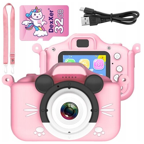 Dexxer 4MP aku. otroski fotoaparat LCD FULL HD etui 32GB SD Cene