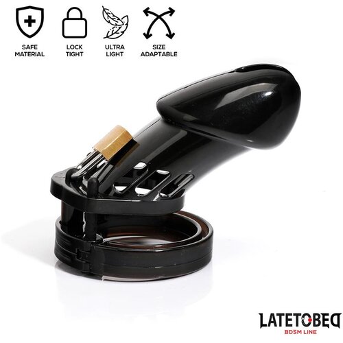 LateToBed Cage kletka za penis universal long black Slike