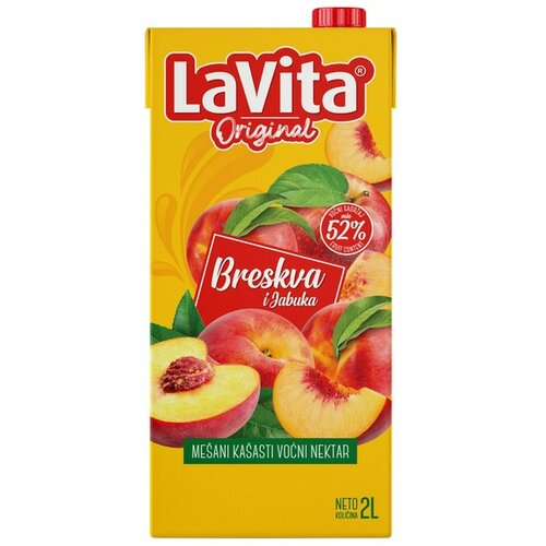 La Vita negazirani sok breskva jabuka, 2L Cene