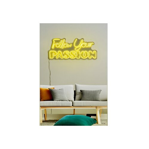 WALLXPERT dekorativna plastična led rasveta follow your passion yellow Slike