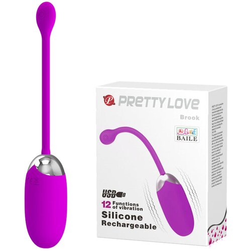  Vibro jaje Pretty Love Brooke, 15.5cm, Ljubičasto Slike