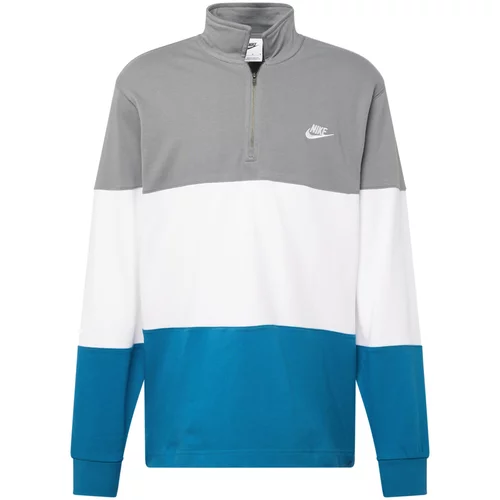 Nike Sportswear Majica kraljevo modra / bazaltno siva / bela