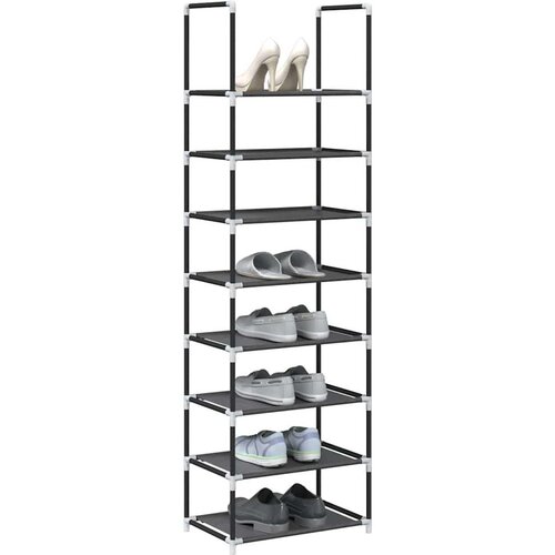  Stalak za cipele 8 nivoa crni 44x28x145 cm netkana tkanina Cijene
