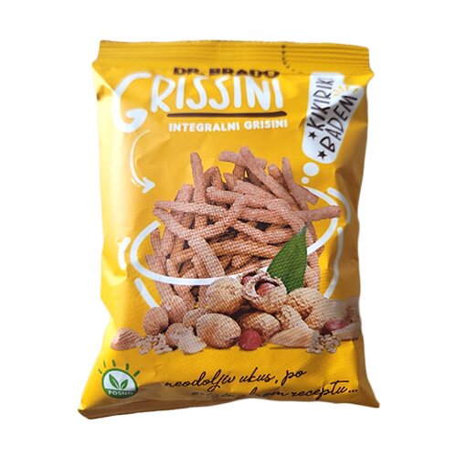 Dr.Brado integralni grisini sa kikirikijem, bademom i susamom, 70g Cene