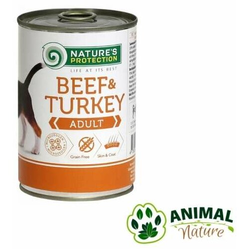 Natures Protection vlažna hrana za pse sa govedinom i ćuretinom Slike