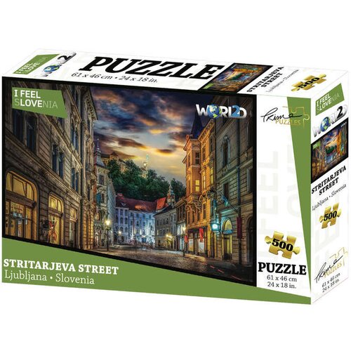 I Feel Slovenia sestavljanka 2D Ljubljana, 61x46cm, 500 kos Slike