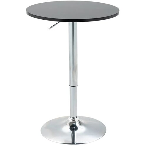  Okrugli barski stol  okretna baza 360&deg;  podesiva visina  čelik  crni  &Oslash;61x70-90 cm Cijene