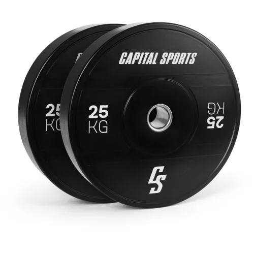Capital Sports Elongate 2020, diski, 2 x 25 kg, trda guma, 50,4 mm