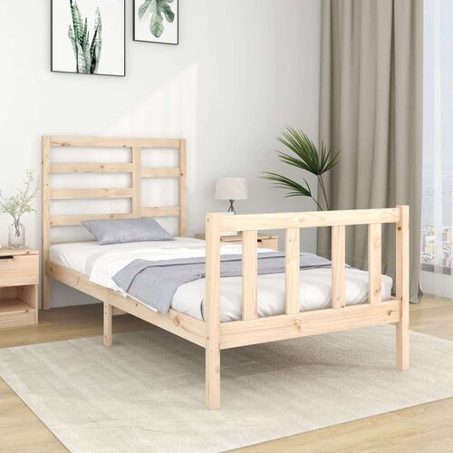  Posteljni okvir iz trdnega lesa 90x190 cm, (20648468) Slike