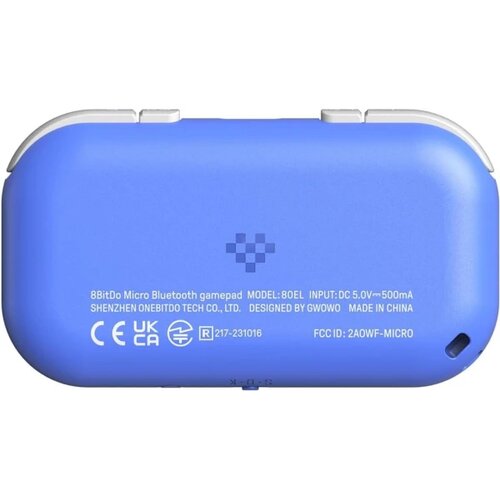 8BitDo Micro Bluetooth brezžični igralni plo&amp;scaron;ček modre barve Slike