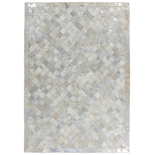 Kayoom RAVNO TKANA PREPROGA Lavish 210 Grau / Silber 120/170 cm siva, srebrne barve Slike