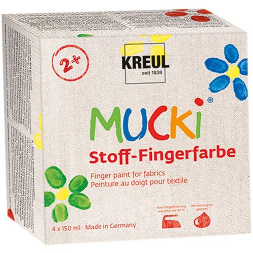 Artmie Set boja za slikanje prstima na tekstilu MUCKI 4 x 150 ml Cene
