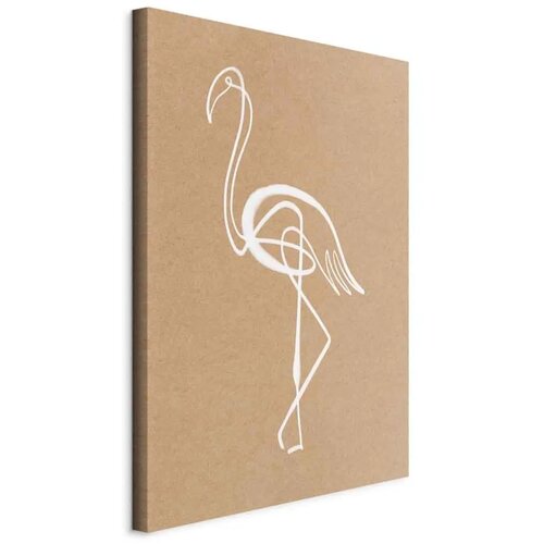  Slika - White Flamingo (1 Part) Vertical 20x30 Na talijanskom platnu Cijene