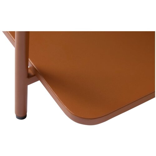 Unique Furniture Kovinska klubska mizica v barvi terakote 55x110 cm Yuba &amp;ndash; Slike