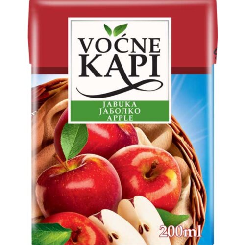 Voćne Kapi Sok VOĆNE KAPI jabuka 200ml Cene