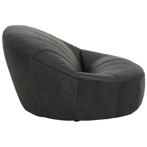 Premier Housewares Črn usnjen fotelj Hoxton &amp;ndash; Slike