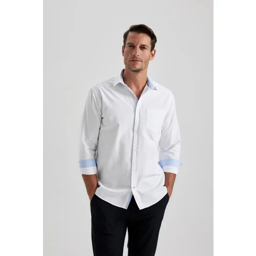 Defacto Regular Fit Oxford Long Sleeve Shirt