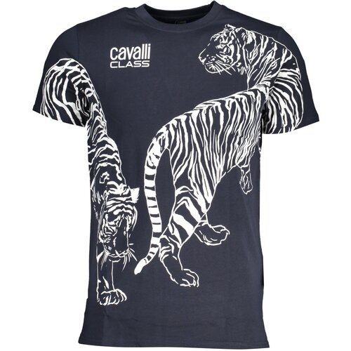 Cavalli Class MEN&#39;S SHORT SLEEVED T-SHIRT BLUE Cene