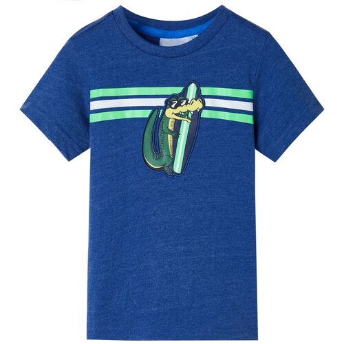 vidaXL Dječja majica tamnoplava prošarana 128 Cijene