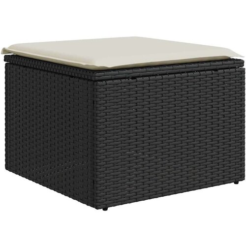 vidaXL 7-dijelni set vrtnih sofa od poliratana s jastucima crni Cijene