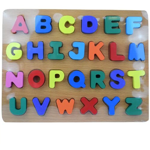 Magic Toys ABC pisane lesene velike črke sestavljanka 30x22cm Cene