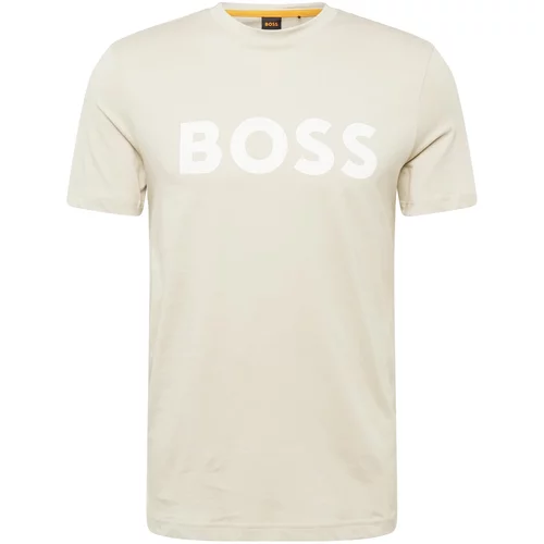 Boss Majica 'Thinking 1' ecru/prljavo bijela / bijela