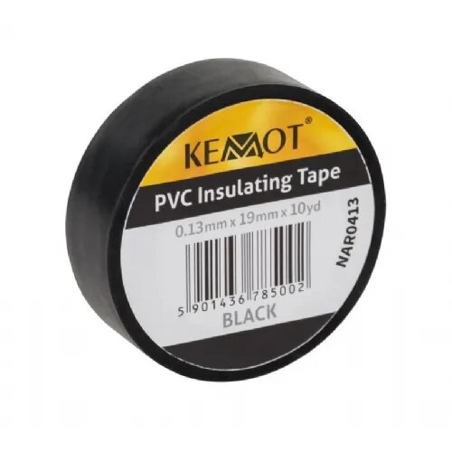 Kemot Izolirni trak , PVC, 0,13 mm x 19 mm x 10 m, črn Cene