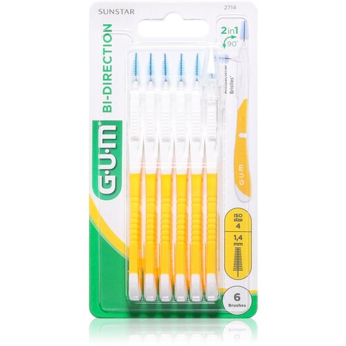 GUM Bi Direction Interdental Brush 2714 medzobne ščetke 1,4 mm 6 kos Cene
