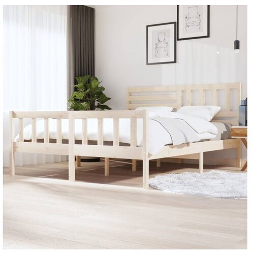  Posteljni okvir iz trdnega lesa 180x200 cm 6FT Cene
