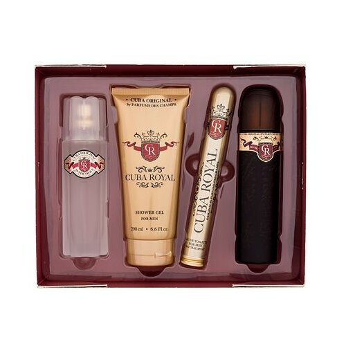 Cuba Royal darovni set toaletna voda 100 ml + vodica poslije brijanja 100 ml + gel za tuširanje 200 ml + toaletna voda 35 ml za muškarce Cene