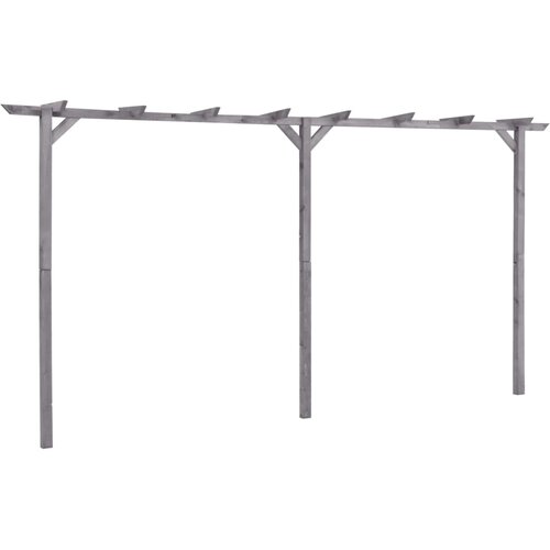 vidaXL Vrtna pergola siva 400x40x205 cm impregnirana borovina Cene
