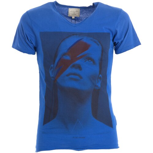 Eleven Paris Majice s kratkimi rokavi 13S1LT001-AW13 Modra Cene