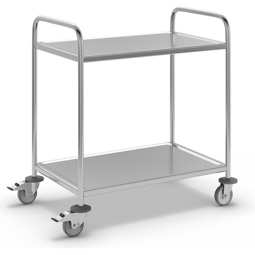 Kongamek Servirni voziček iz nerjavnega jekla, DxŠxV 710 x 400 x 805 mm, 2 polici Cene