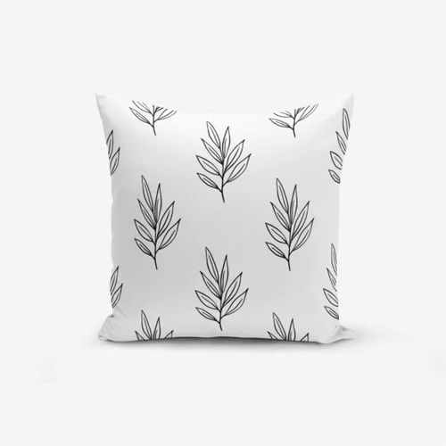 Minimalist Cushion Covers Prevleka za okrasno blazino Minimalist Cusion Covers White Leaf, 45 x 45 cm