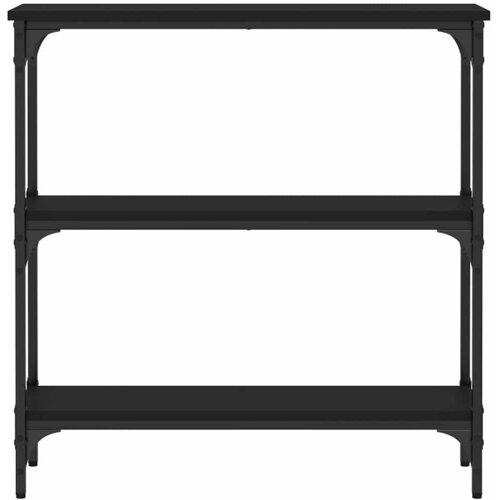  Konzolni stol crni 75 x 22,5 x 75 cm od konstruiranog drva Slike