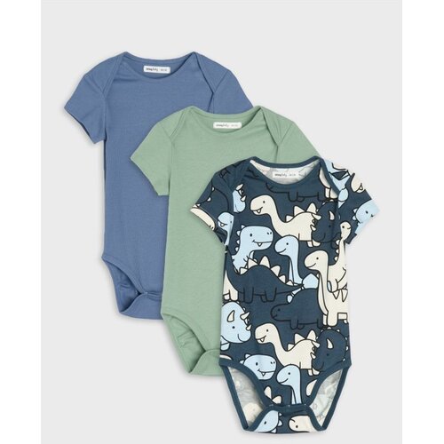 Sinsay Pamučni body s motivom dinosaura 3 pack Cijene