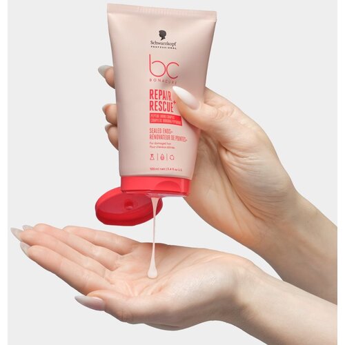 Schwarzkopf Professional BC Bonacure Repair Rescue+ kremasti serum za vrlo o&amp;scaron;tećenu kosu s ispucanim vrhovima 100 ml Slike