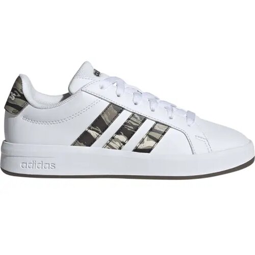 Adidas patike za dečake grand court 3.0 j Ftwwht/Tengrn/Gum5, bele Slike