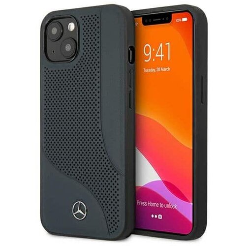Mercedes originalna futrola za iPhone 13 hardcase sa kožnom perforiranom površinom Cene