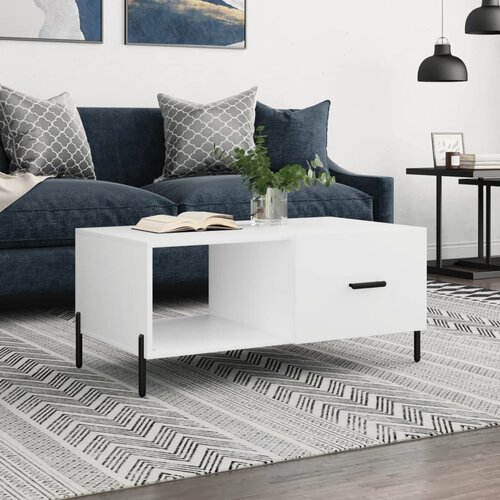  Stolić za kavu bijeli 90 x 50 x 40 cm od konstruiranog drva Cene