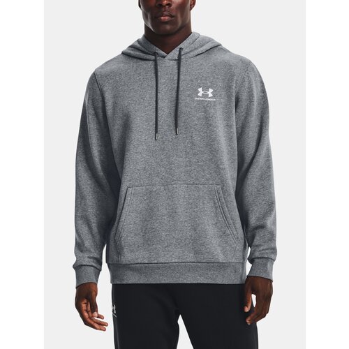 Under Armour Sweatshirt UA Essential Fleece Hoodie-GRY - Mens Slike