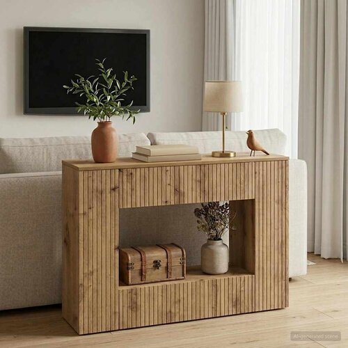  Konzolna stolica Prugasti Zanatski Hrast 101 x 29 x 74 cm Cijene