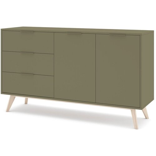 Marckeric Zelena komoda v mat dekorju 140x81x40 cm Campus &amp;ndash; Slike