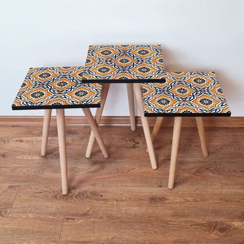 Hanah home set klub stočića 3Shp249, 3 komada, Ljubičasta Cene