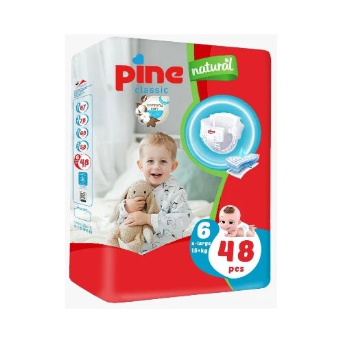 Pine Pelene Classic Natural 6, Jumbo, 15+kg, 48/1 Slike
