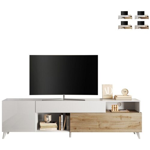 LC Mobili Moderna TV komoda s 2 vrata i ladicom 241x67 MONACO 209075-02K Slike